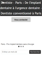 Mobile Screenshot of dentistemontparnasse.com